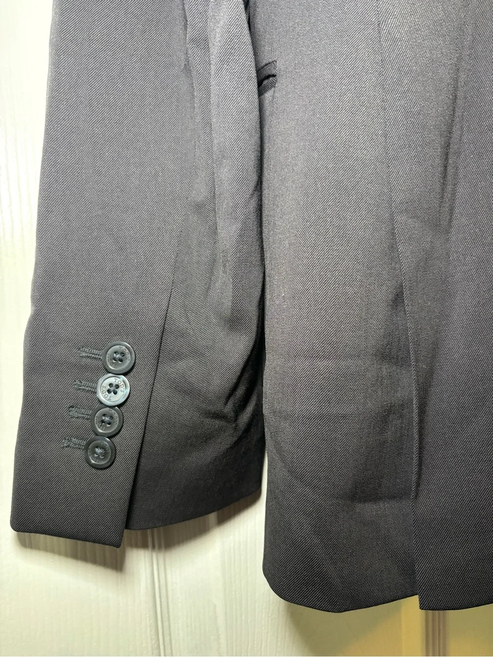 Classic Men's Black Two-Button Blazer